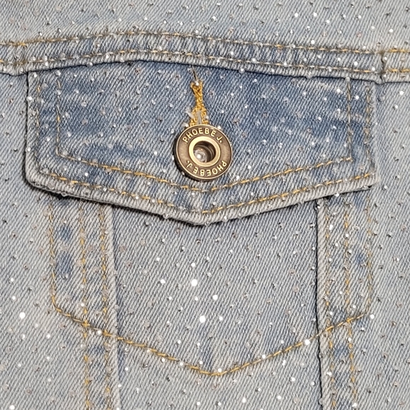 Custom Jean Jacket w/Louis Vuitton Fringe - Picture 5 of 7